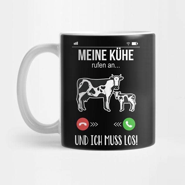 Landwirt Bauer meine Kühe rufen an lustige Kuh by Foxxy Merch